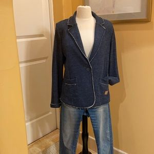French Terry knit blazer